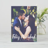 Vakantie fotokaart - Feliz Navidad Kaart (Staand voorkant)