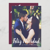 Vakantie fotokaart - Feliz Navidad Kaart (Voorkant / Achterkant)