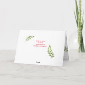 Vakantie Fotokaart Fox Schattige Christmas Woodlan Feestdagen Kaart (Achterkant)