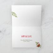 Vakantie Fotokaart Fox Schattige Christmas Woodlan Feestdagen Kaart (Binnen)