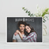 Vakantie fotokaart, kerstgroeten feestdagenkaart (Staand voorkant)