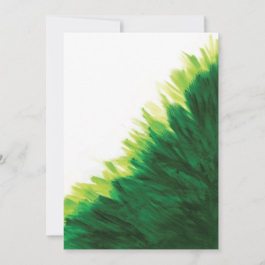 Vakantie fotokaart *Painterly Tree* Kaart (Achterkant)