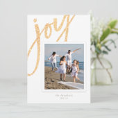 Vakantie fotokaart *Sparkle Joy* Kaart (Staand voorkant)