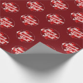 Vakantie fotokaart *Vrolijke Kerstmis Y'all* Cadeaupapier (Hoek)