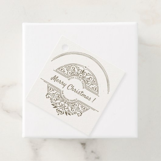 Vakantie  Frans Kerst Bedankjes Labels (In situ)