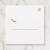 Vakantie Frans Kerst Bedankjes Labels (Achterkant)