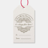 Vakantie  Frans Kerst naar Van Cadeaulabel (Voorkant)