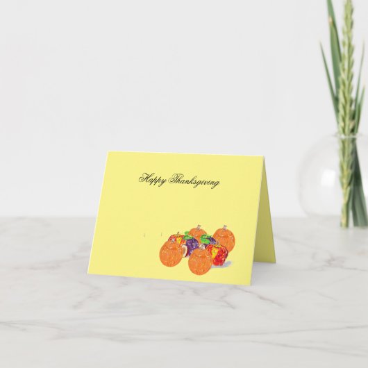 Vakantie G Kaart : Thanksgiving Zegen (Voorkant)