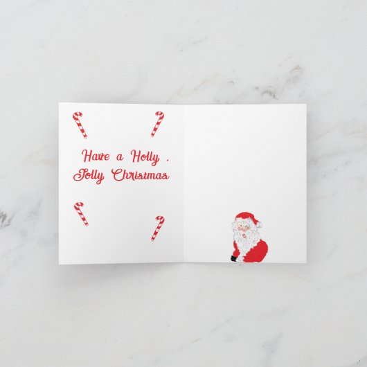 Vakantie G-kaart: Vrolijk kerstfeest Feestdagen Kaart (Binnen)