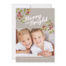 Vakantie Garland Merry & Bright Foto Groeten