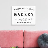 Vakantie Gebakken Goederen  Boerderij Naam Canvas Afdruk (Insitu (Woonkamer))