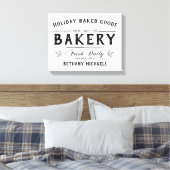 Vakantie Gebakken Goederen  Boerderij Naam Canvas Afdruk (Insitu (Slaapkamer))