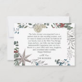 Vakantie Geboorte Statistieken Aankondiging Baby s (Achterkant)