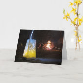 vakantie geest kaart (Gele Bloem)