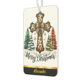 Vakantie geest met een grillige kerst luchtverfrisser (Links)