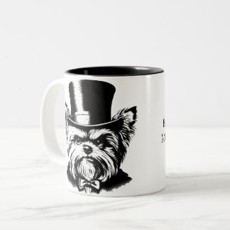 "Vakantie geest? Niet in dit huis." Tweekleurige Koffiemok