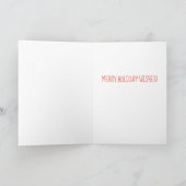 Vakantie Geit bovenop een Ornament Kaart (Binnen)