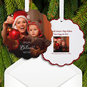 Vakantie Geloof Foto voor Kerstmis Ornament Kaart
