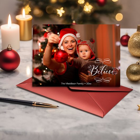 Vakantie Geloof Kaart voor Kerst Cheer