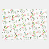 Vakantie geluk inpakpapier vel (Voorkant)