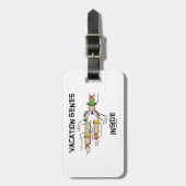 Vakantie-genen in (DNA-replicatie) Bagagelabel (Voorkant verticaal)