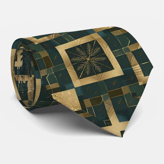 Vakantie Geo patroon Stropdas (Opgerold)