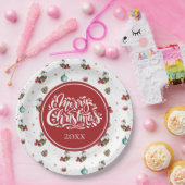 Vakantie Gepersonaliseerd Wintervogelpatroon Papieren Bordje (Feest)