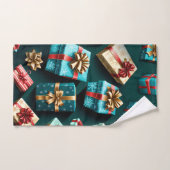 Vakantie geschenken Stijlvolle Wrap Goud Blauw Roo Bad Handdoek (Handdoek)