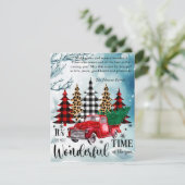 Vakantie Geweldige tijd van het jaar Truck Kaart (Staand voorkant)