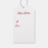 Vakantie Gift Label-Christmas Notenkraker Cadeaulabel (Achterkant)