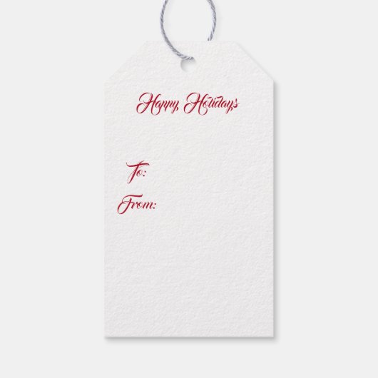 Vakantie Gift Label-Christmas Notenkraker Cadeaulabel (Achterkant)