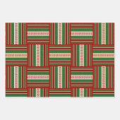 Vakantie Gift Wrap met snoep Canes en linten Inpakpapier Vel (Voorkant 2)