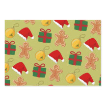 Vakantie Gift Wrapping Paper Flat Sheet Set van 3