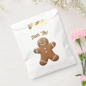 Vakantie Gingerbread Cookie Bedankt Bedankzakje (Gezegeld)