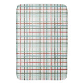 Vakantie Gingham - Vredig Badmat (Voorkant Verticaal)