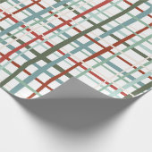 Vakantie Gingham - Vredig Cadeaupapier (Hoek)