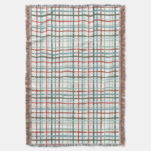 Vakantie Gingham - Vredig Deken (Voorkant Verticaal)