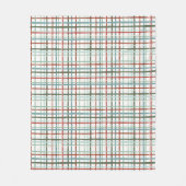 Vakantie Gingham - Vredig Fleece Deken (Voorkant)