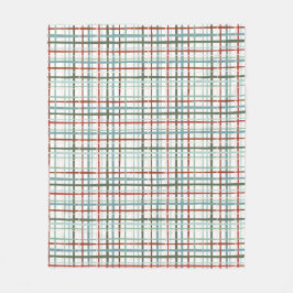 Vakantie Gingham - Vredig Fleece Deken