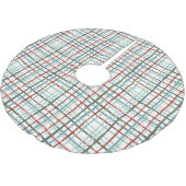 Vakantie Gingham - Vredig Kerstboom Rok (Gekanteld)