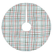 Vakantie Gingham - Vredig Kerstboom Rok (Voorkant)