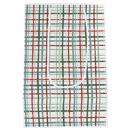 Vakantie Gingham - Vredig Medium Cadeauzakje (Achterkant)