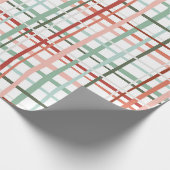 Vakantie Gingham - Vrolijk Cadeaupapier (Hoek)