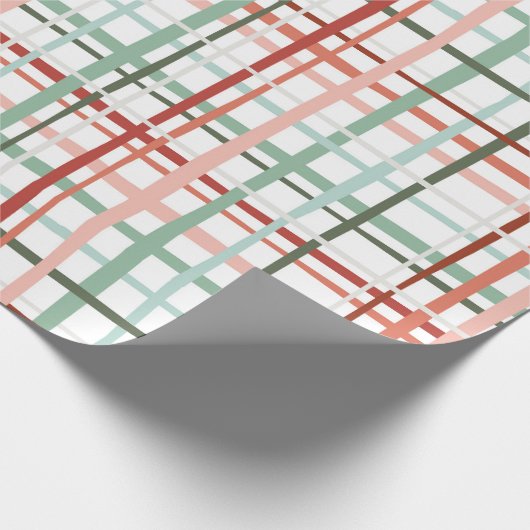 Vakantie Gingham - Vrolijk Cadeaupapier (Hoek)