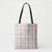 Vakantie Gingham - Vrolijk Tote Bag (Voorkant)