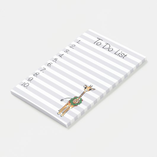 Vakantie Giraffe Kerst Te doen lijst Post-it® Notes (Schuin)