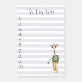 Vakantie Giraffe Kerst Te doen lijst Post-it® Notes (Voorkant)