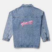 Vakantie Glamma Denim Jas roze Jacket (Achterkant)