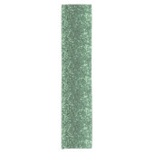 Vakantie Glitter Green Bling Sparkly Chic Korte Tafelloper (Voorkant)