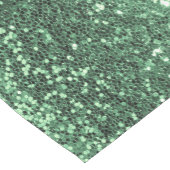 Vakantie Glitter Green Bling Sparkly Chic Korte Tafelloper (Hoek)